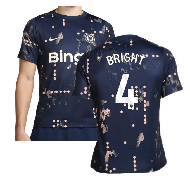 2024-2025 Chelsea Academy Pro Pre-Match Shirt (Obsidian) (Bright 4)-SoccerKits Hub | Buy Soccer Jerseys Online